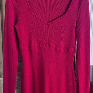 Abercrombie & Fitch Red Midi Dress